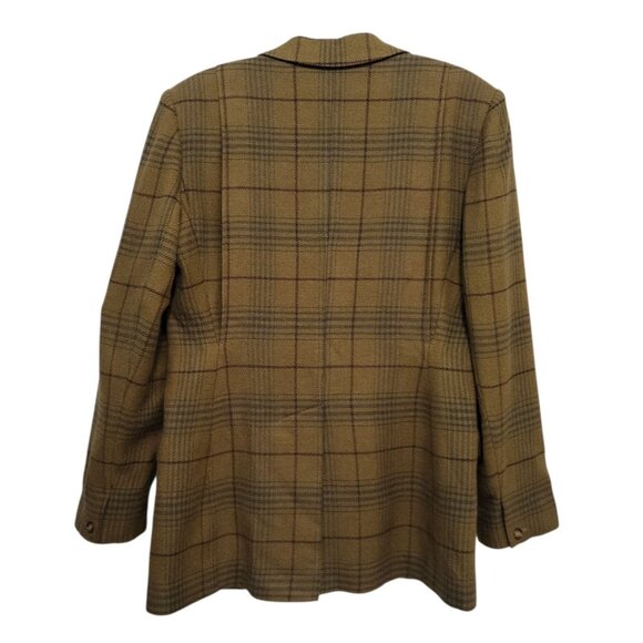 Vintage The Limited America Wool Plaid Blazer - Picture 9 of 16